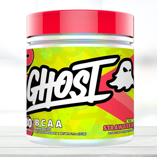 GHOST BCAA Powder Amino Acids Supplement | 30 Servings | Kiwi Strawberry Flavor | Essential Branched-Chain Amino Acids for Muscle Recovery & Hydration Support