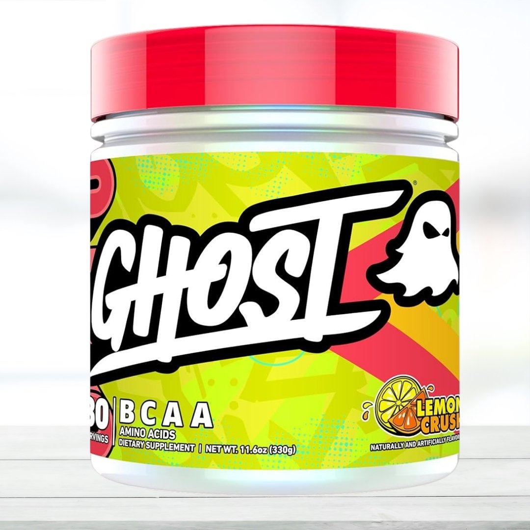 GHOST BCAA Powder Amino Acids Supplement | 30 Servings | Lemon Flavor | Essential Branched-Chain Amino Acids for Muscle Recovery & Hydration Support - The Muscle Kart.com