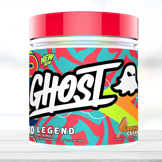 GHOST Legend V4 Pre-Workout Powder – 30 Servings | Blue Raspberry Flavor | Energy, Focus & Pump Formula | Dietary Supplement