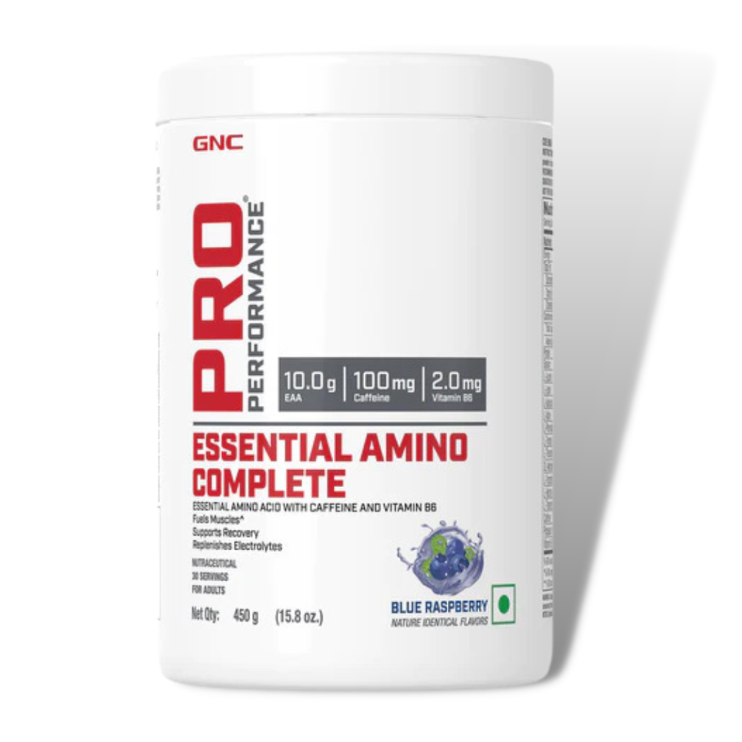 GNC Pro Performance Essential Amino Complete 30 Serving Blue Raspberry Flavor