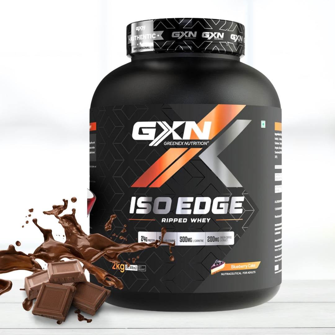 GXN Iso Edge Gourmet Chocolate Whey Protein 2 kg (4.4 lbs) | 20 Servings FREE Kick