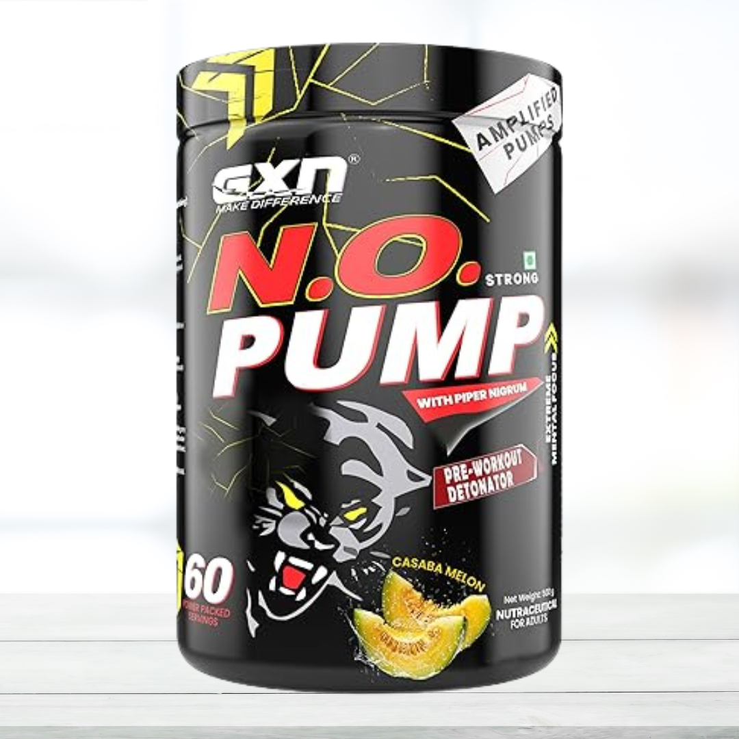 GXN N.O. Pump Pre Workout – 500g (Casaba Flavor, 60 Servings)