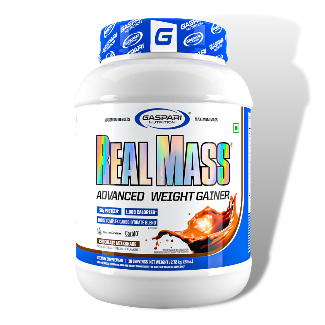 Gaspari Nutrition Real Mass Advanced Weight Gainern & 185g Carbs Per Serving 2.2 lbs, 3kg