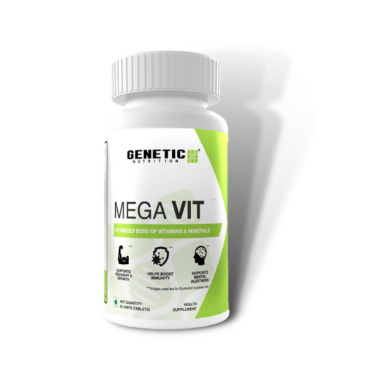 Genetic Nutrition Mega Vit Multi Vitamin Supplement  60 Capsules
