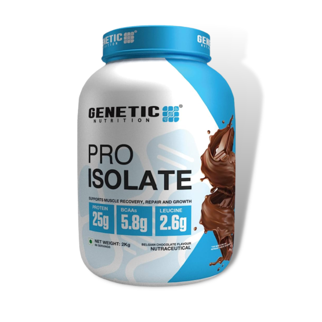 Genetic Nutrition Pro Isolate 100% Isolate Powder 4 lbs 60 Serving Cafe Mocha