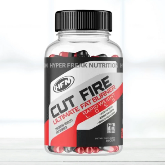 HFN Cut Fire Elite Fat Burner 2.0 | 60 Capsules | Thermogenic Weight Management Supplement | Energy & Metabolism Support