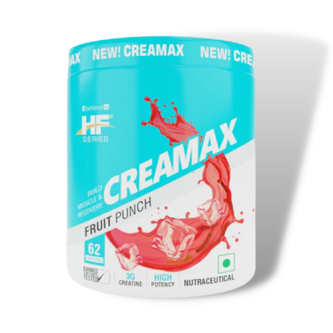 Healthfarm HF Series Creamax Flavoured Creatine Monohydrate (250gm,Mango Delight)