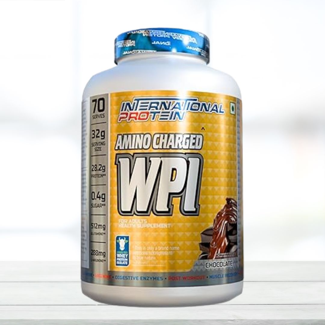 INTERNATIONAL PROTEIN Whey Protein Isolate (WPI) 2.27 kg – Chocolate Flavor | High-Quality Imported Whey