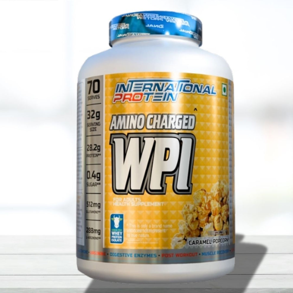INTERNATIONAL PROTEIN Whey Protein Isolate (WPI) 2.27 kg – Pop Corn Fl ...