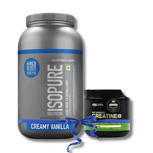 Isopure Low Carb 2kg Creamy Vanila Flavor with Free ON Creatine