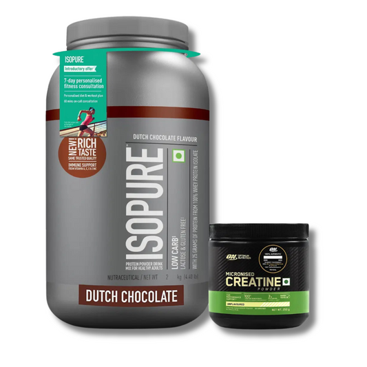 Isopure Low Carb 2kg Dutch CocolateFlavor With Free ON Creatine