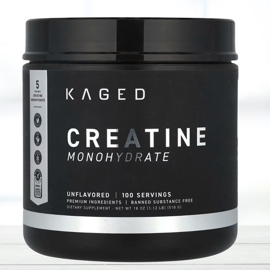 Kaged Creatine Monohydrate Unflavored 510g | 100 Servings - The Muscle Kart.com
