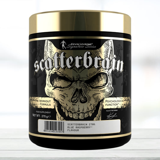 Kevin Levrone Scatterbrain Pre Workout | 60 Servings | High-Stim Energy & Focus Formula