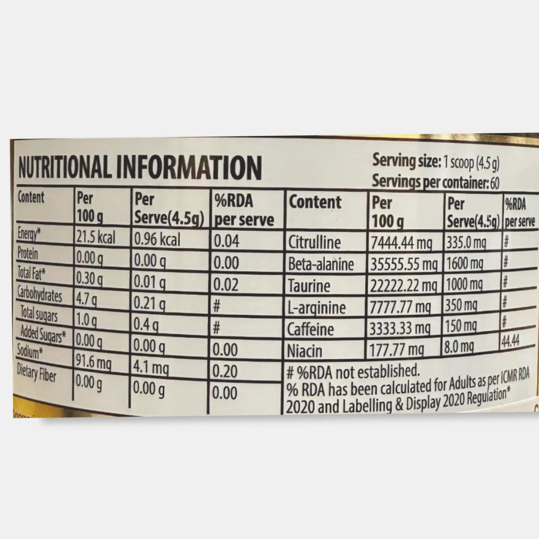 Kevin Levrone Scatterbrain Pre Workout | 60 Servings | High-Stim Energy & Focus Formula