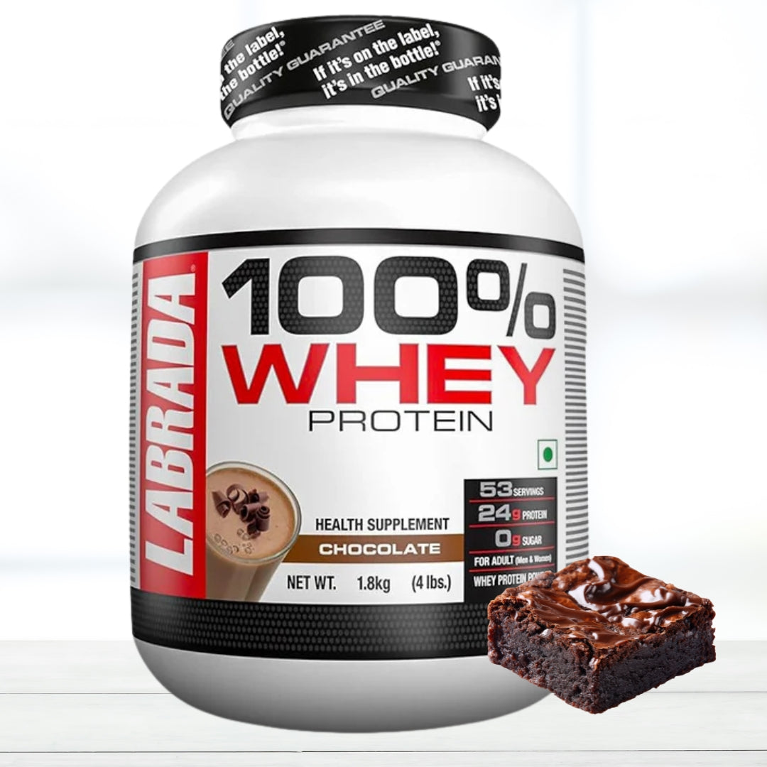 Labrada 100% Whey Protein 4lbs Chocolate Flavor - The Muscle Kart.com