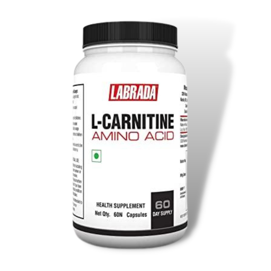 Labrada L-Carnitine Amino Acid (L-Carnitine L-Tartrate 500mg) - 60 Capsules