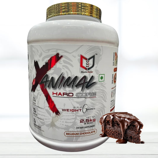 Muscle Doctor NEW Animal HARD CORE Weight Mass Gainer Belgium chocolate, 2.5kg- 31Serving
