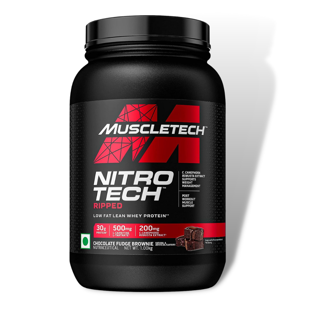 MuscleTech Performance Series Nitro Tech Ripped Whey 1kg Chocolate Fla ...