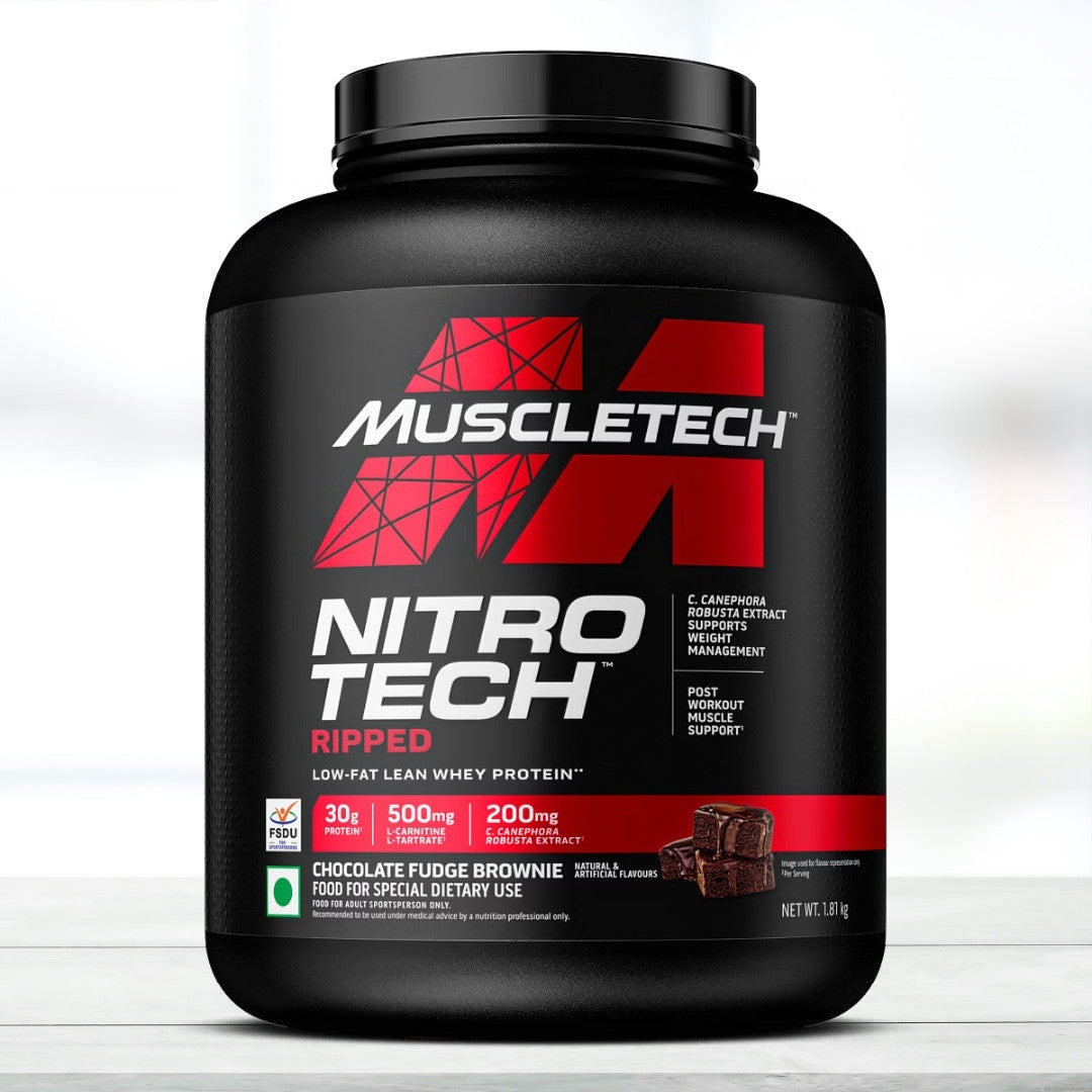 Muscletech Nitrotech 100% Whey Gold 2kg – Double Rich Chocolate | Premium Whey Protein Powder | With Scan & Verify