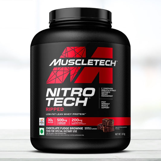 Muscletech Nitrotech 100% Whey Gold 2kg – Double Rich Chocolate | Premium Whey Protein Powder | With Scan & Verify