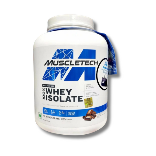 MuscleTech Whey Isolate 2kg 57 Servings Chocolate Flavour With Free Luxury Bag