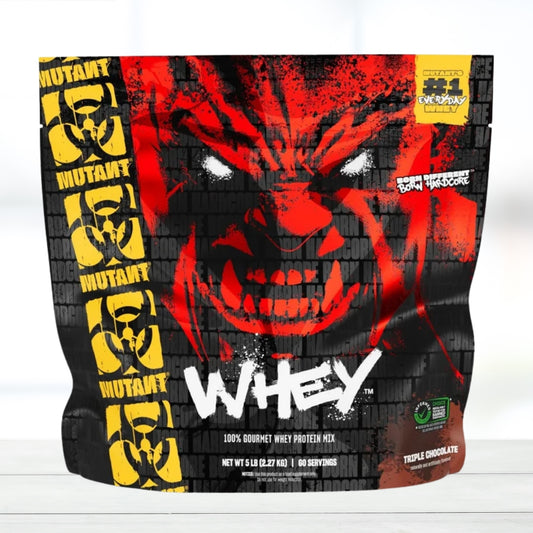 Mutant Whey Protein Powder 5 lbs Triple Chocolate | 22g Protein | Fast & Slow Digesting Blend | Muscle Growth & Recovery | 5lb