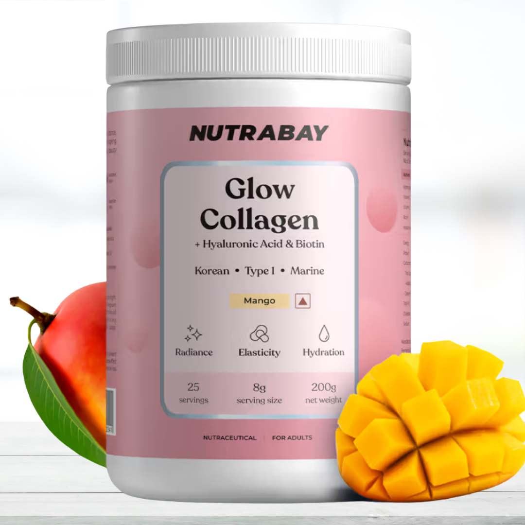 Nutrabay Collagen Booster | Plant-Based Collagen 250g – Mango Flavor