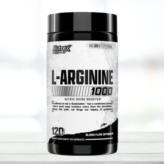 Nutrex L-Arginine 1000 mg Capsules – 120 Caps | Amino Acid Supplement for Workout Pump & Performance Support