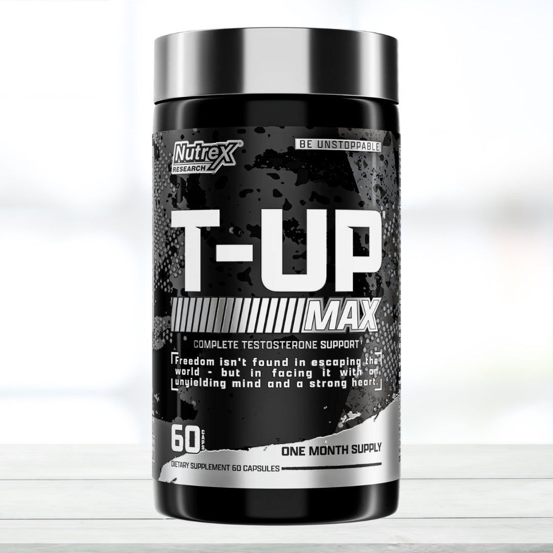 Nutrex Research T-UP Max Testosterone Support Supplement | 60 Tablets | Men’s Performance & Strength Formula