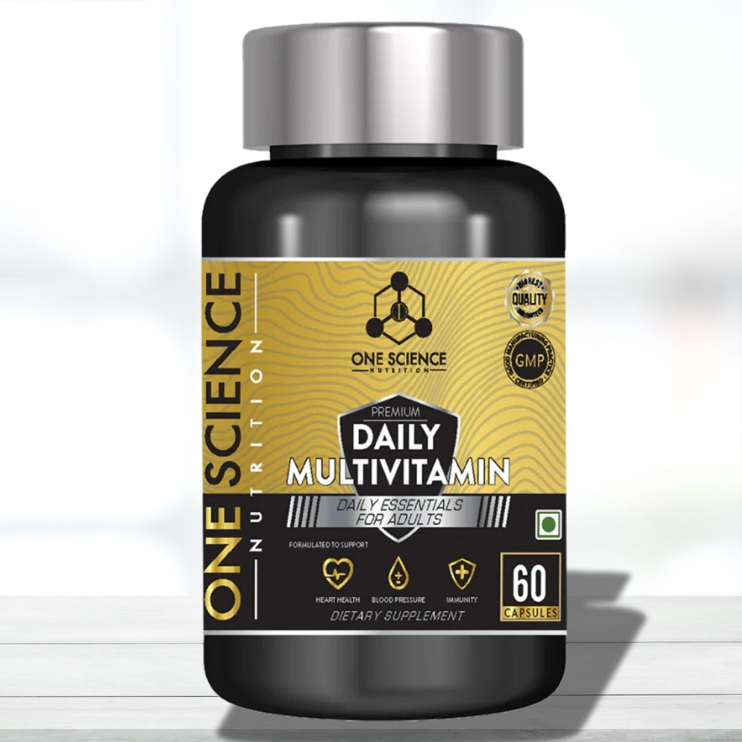 One Science Nutrition Daily Multivitamin | 60 Capsules | Essential Vitamins & Minerals for Daily Wellness