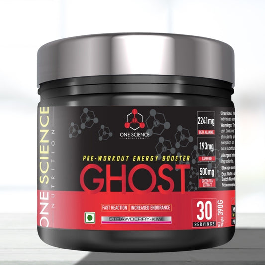 One Science Nutrition Ghost Pre-Workout | Energy Booster | 390 g | High Performance Pump & Focus Formula