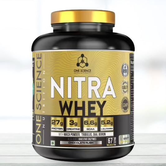 One Science Nutrition Nitra Whey Protein Powder 5lbs (67 Servings) – Chocolate Rush Flavor | High Protein, Fast Absorption