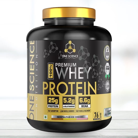 One Science Nutrition Premium Whey Protein – 5 lbs (2.27 kg), 76 Servings