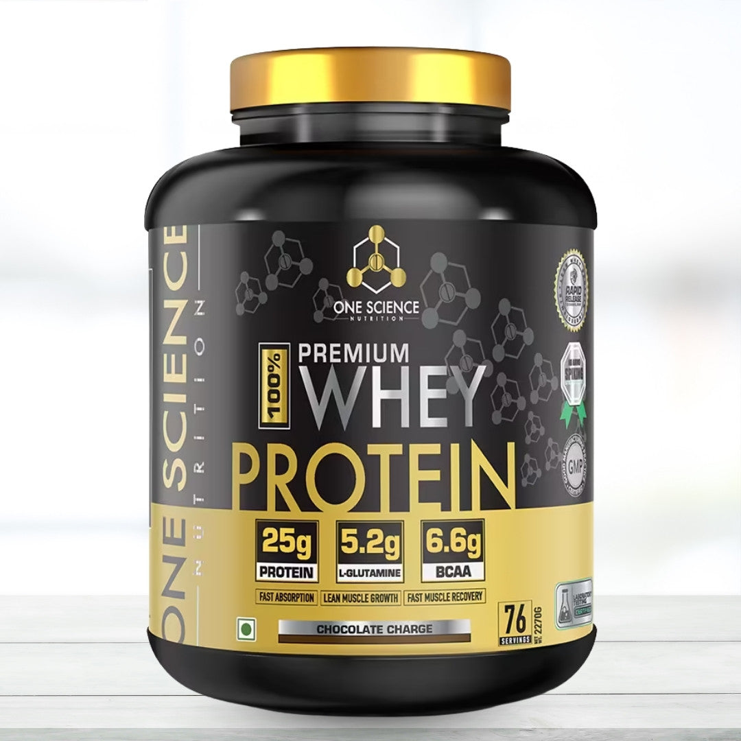 One Science Nutrition Premium Whey Protein – 5 lbs (2.27 kg), 76 Servings
