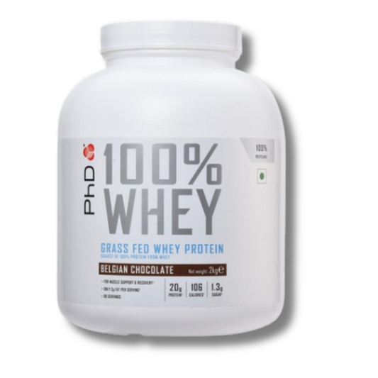 PHD 100% WHEY GRASS FED WHEY PROTEIN 67 Serving Chocolate Flavor