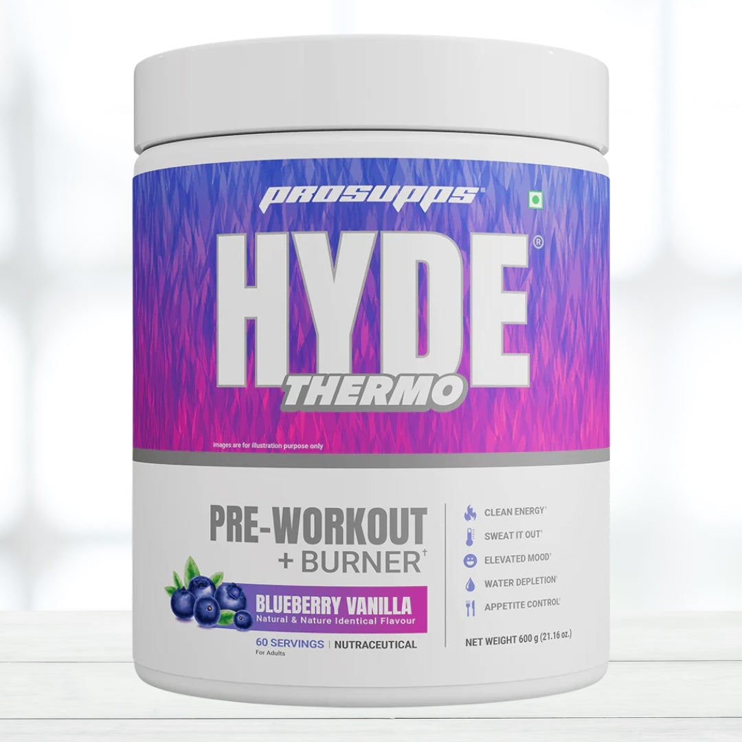 PROSUPPS HYDE Thermo Pre Workout blueberry vanilla | 60 Servings | Thermogenic Energy Formula | Enhanced Focus & Endurance | Dietary Supplement
