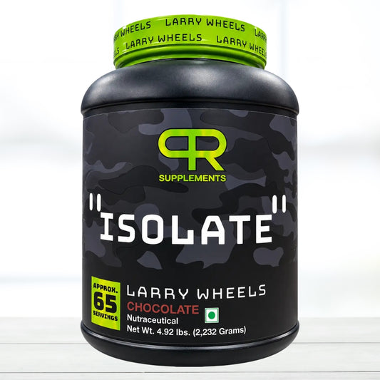PR Supplements Larry Wheels Isolate Whey Protein Powder 2.232 kg – Approx. 65 Servings - The Muscle Kart.com