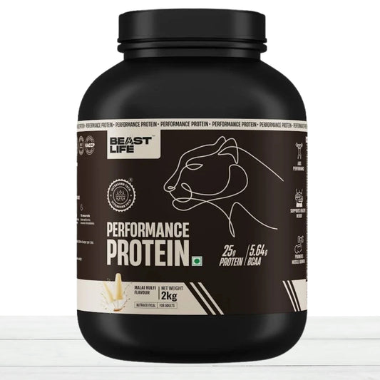 Performance Fermented Yeast Protein with UltraSorb Tech | Malai Kulfi Flavour | 2 kg | High Protein Supplement for Muscle Recovery & Daily Nutrition
