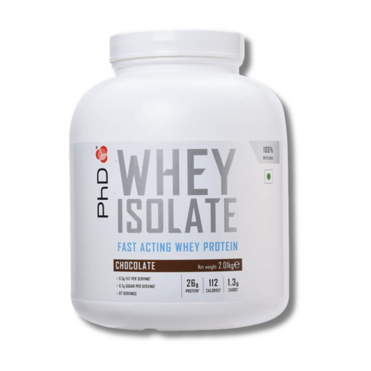 PhD Whey Isolate 2 kg (4.43 lb),  Vanilla Flavor