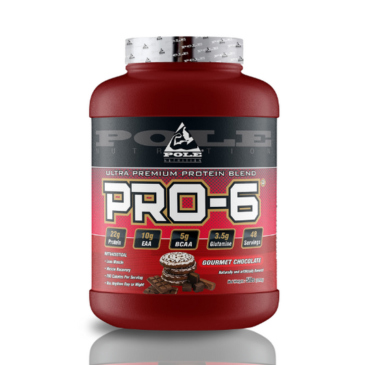 Pole Nutrition  PRO-6 PROTEIN BLEND 5lbs Gourmet Chocolate Flavor