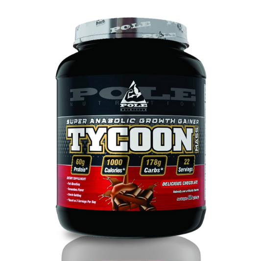 Pole Nutrition TYCOON Mass Gainer, 6 Lbs Delicious Chocolate Flavor