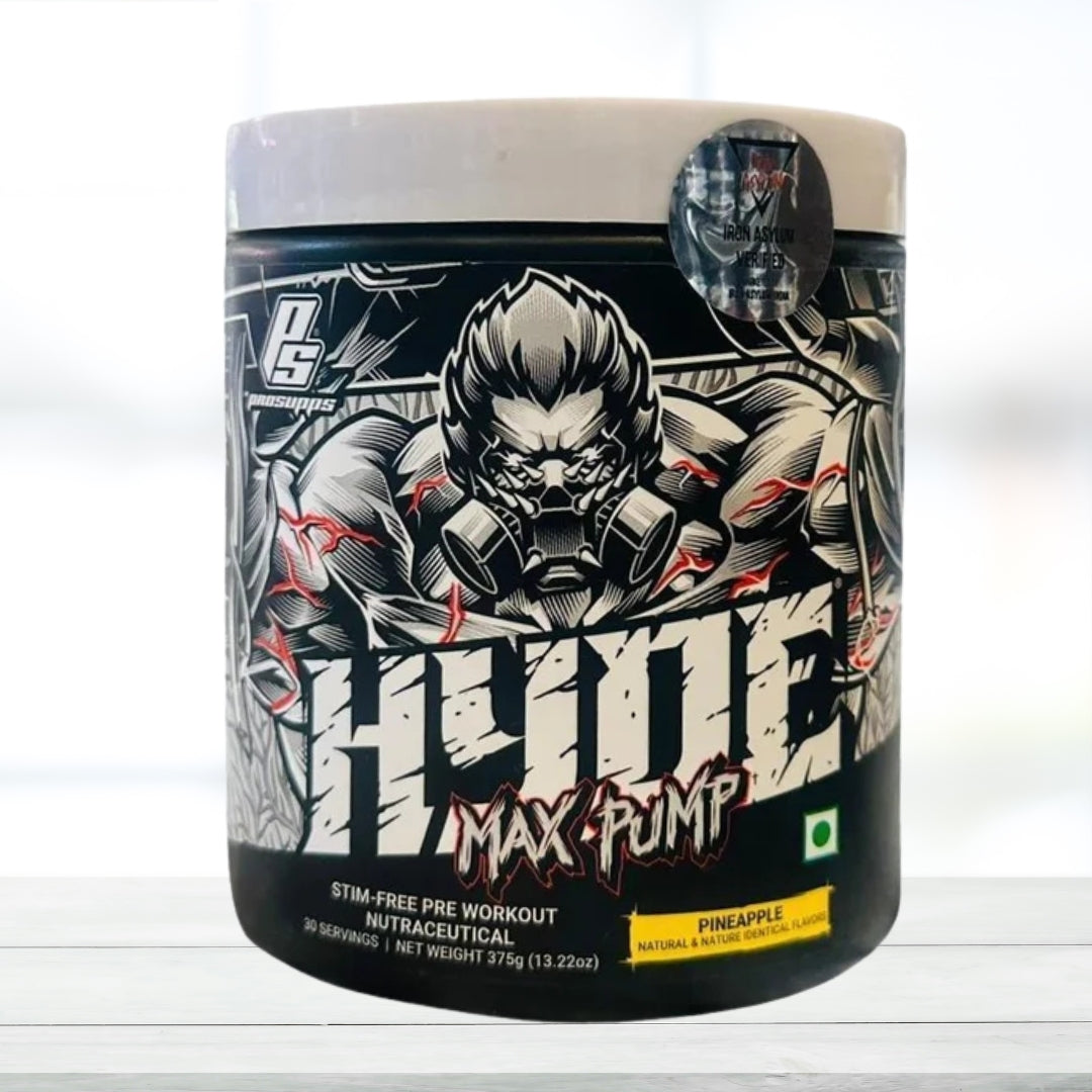 ProSupps Hyde Max Pump Pre-Workout 375g | Official Importer Iron Asylum | Stimulant-Free Nitric Oxide Booster for Intense Pumps