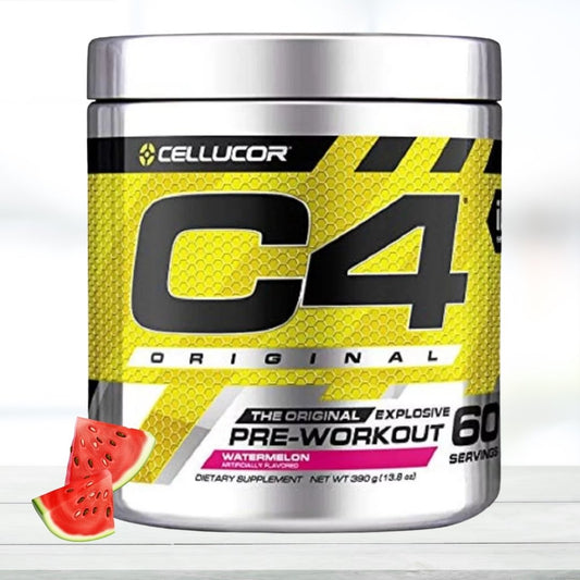 Cellucor C4 Original Pre-Workout Powder – Watermelon Flavor, 60 Servings | Energy, Focus & Performance Support