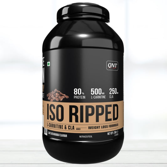 QNT ISO Ripped | Whey Protein Isolate Powder 2 Kg 50 Servings Cafe Flavor - The Muscle Kart.com