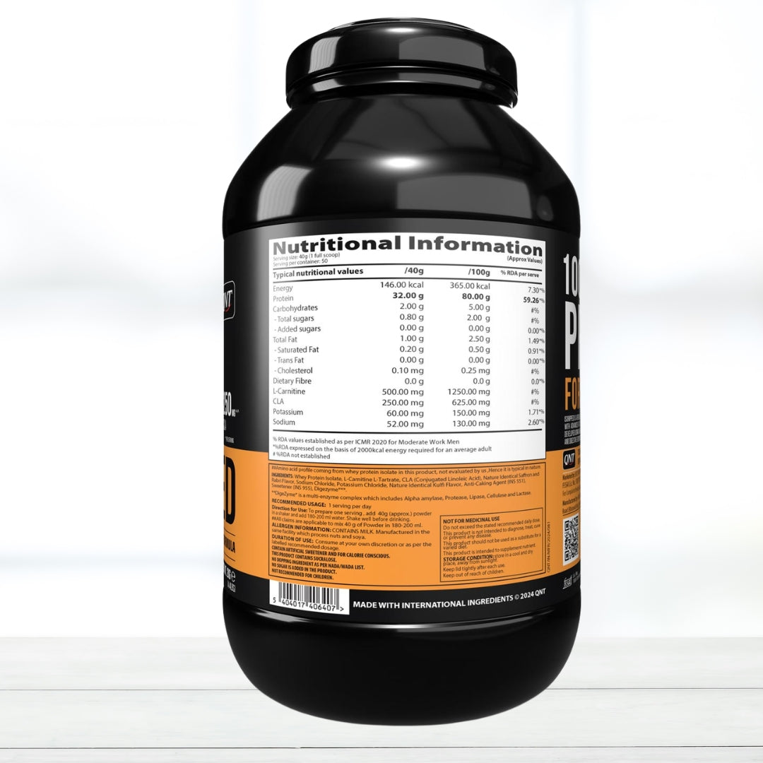 QNT ISO Ripped | Whey Protein Isolate Powder 2 Kg 50 Servings Cafe Flavor - The Muscle Kart.com