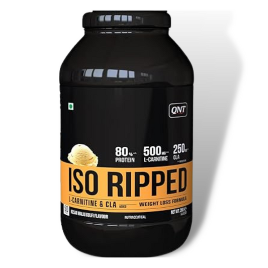 QNT ISO Ripped | Whey Protein Isolate Powder 2 Kg 50 Servings Cafe Flavor