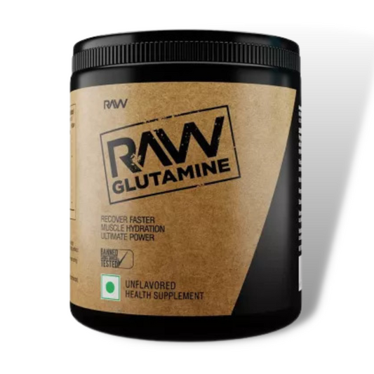 Raw Glutamine for Muscle Growth and Recovery 250 Gm Powder 50 Servings