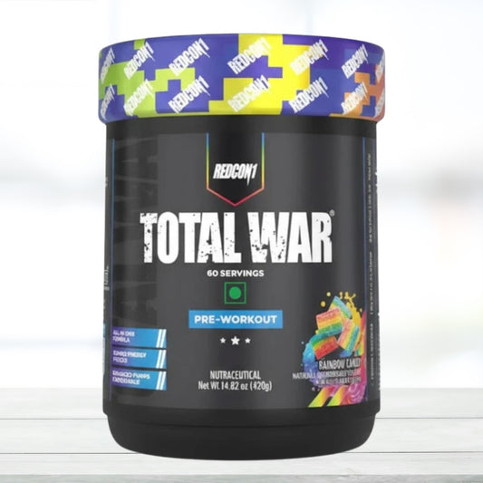 Redcon1 Total War Pre Workout 60 Servings – Rainbow Candy Flavor