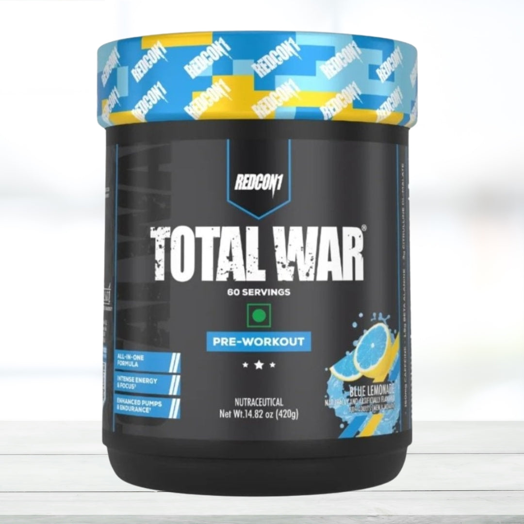 Redcon1 Total War Pre Workout 60 Servings blueraspberry lemonade Flavor