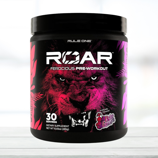Rule 1 R1 Roar Pre-Workout – 30 Servings, Wild Grape Flavor